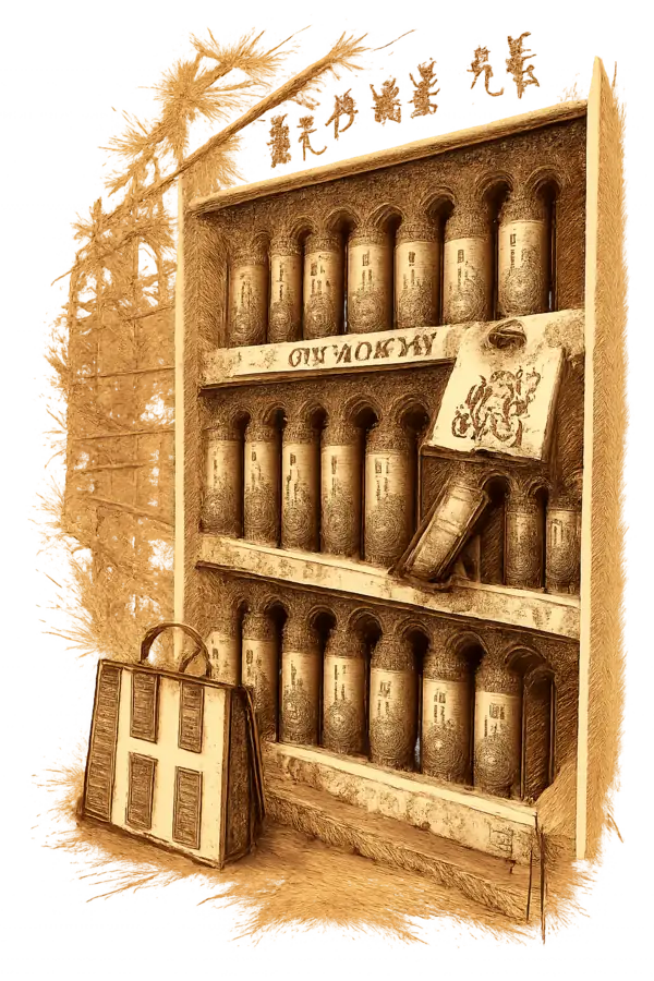 A Sephora hair-care endcap stocked with Dr. Groot Korean scalp-care bottles, an April 2026 calendar pinned to the shelf, a Sephora striped bag at the foot of the display.